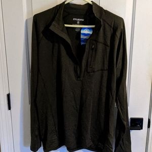 KUIU NWT Merino Hunting Shirt Half zip, Loden color